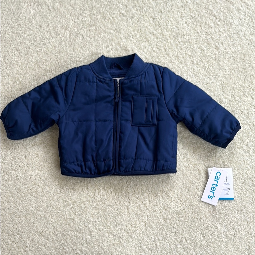 Carter's Navy Blue Baby Bomber Jacket
